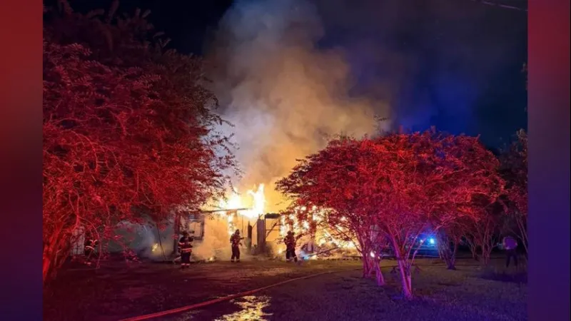 Hammond Fire Department responds to early morning fire along JW Davis Drive near Hewitt Road