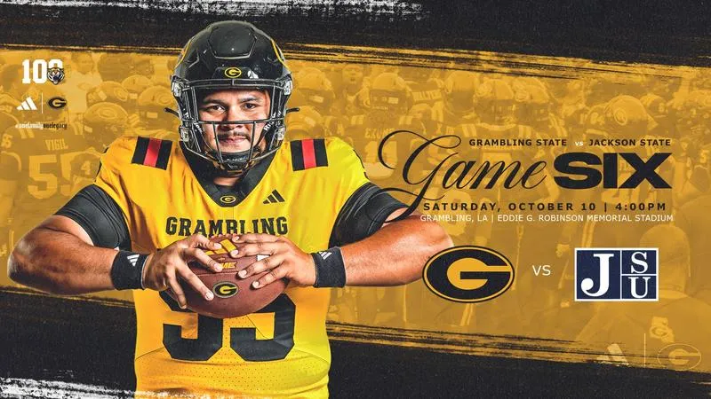 Grambling State Welcomes No. 22 Jackson State for SWAC Showdown