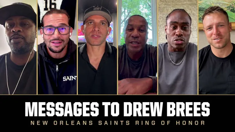 A message to Drew Brees from Saints WRs ahead of Ring of Honor induction