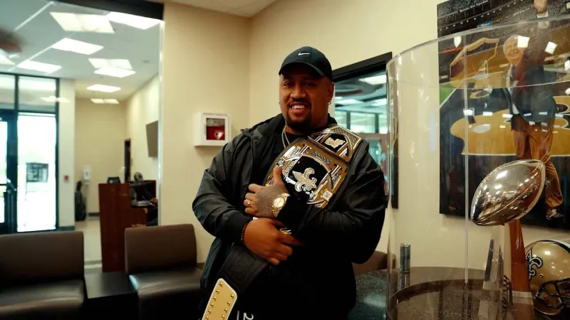 WWE Superstar Solo Sikoa Mic'd Up with the New Orleans Saints