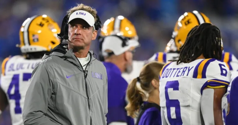 LSU-Kentucky officials decide 'too much at stake' to blow tush-push TD dead, Lane Kiffin says