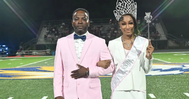 East Feliciana Homecoming Court pretty in pink