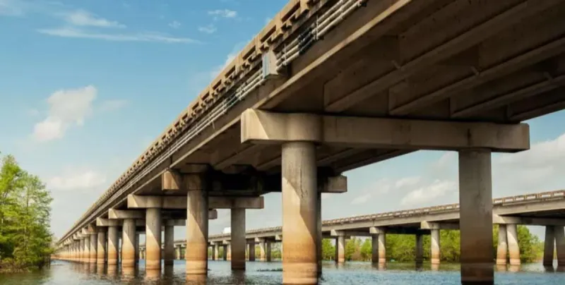 I-10 Eastbound on the Atchafalaya Basin Bridge Drops to One Lane Nightly This Week