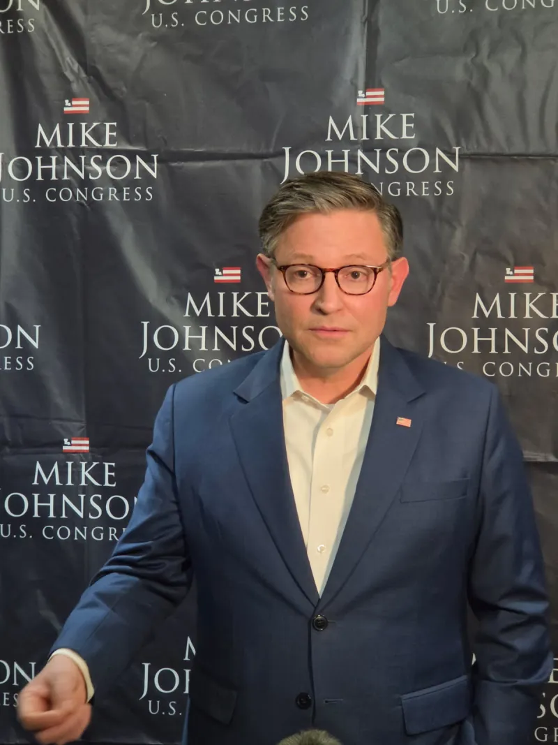 House Speaker Mike Johnson Visits Benton, Shreveport Ahead of November Election