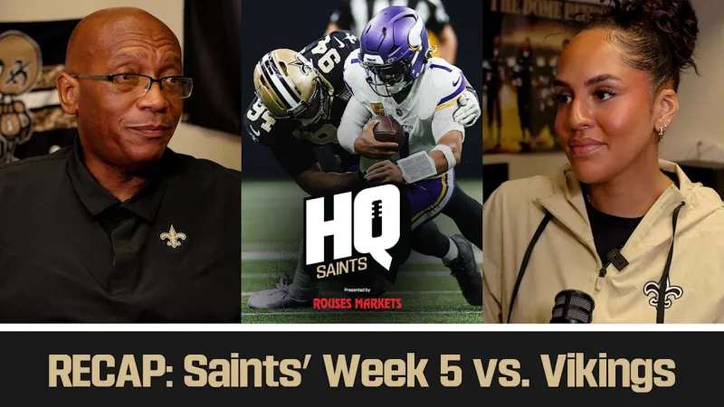Saints vs. Vikings Week 5 Recap, Look Ahead to Week 6 at Giants | Saints HQ