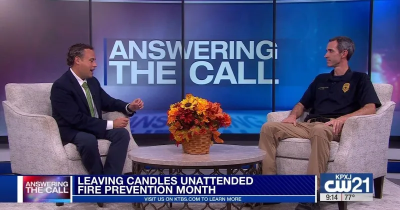Answering the Call: Shreveport Fire Department shares candle safety tips during Fire Prevention Month