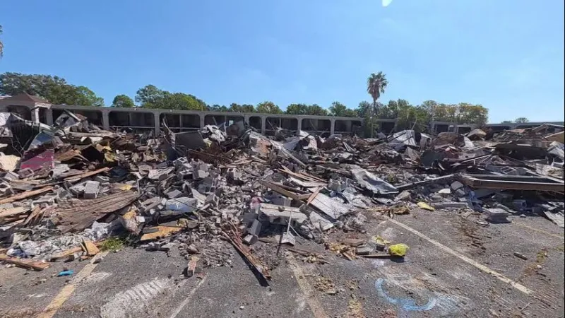 One week after Mayor Edwards ordered demolition of OYO Hotel, nearly third of hotel already torn down