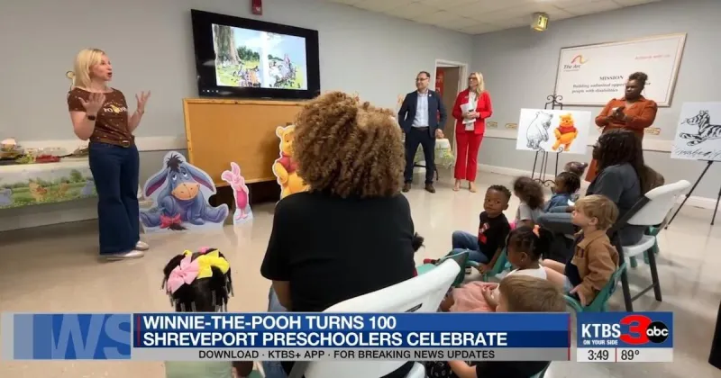 Shreveport preschoolers celebrate Winnie-the-Pooh's 100th birthday with special storytime