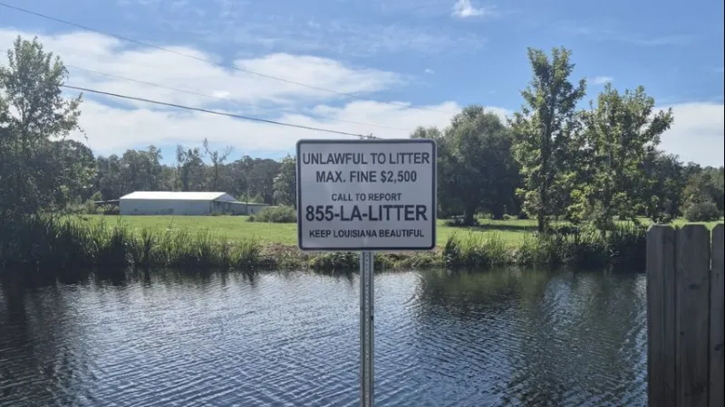 Ascension Parish adds anti-dumping signs at roads, boat launches