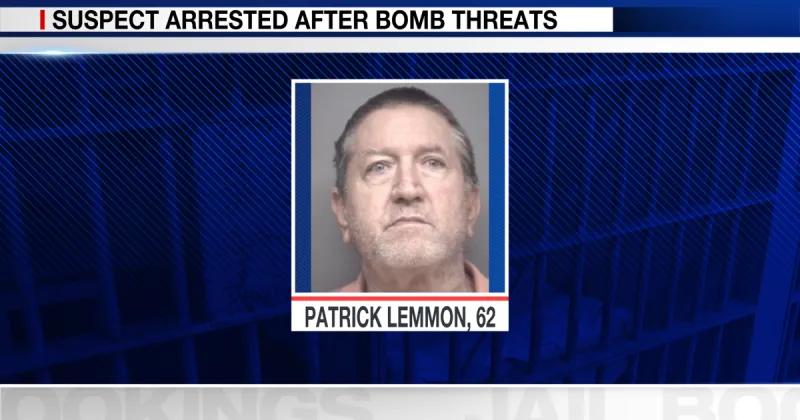 Man arrested after bomb threats called into local airports