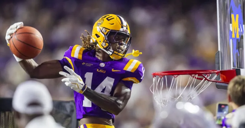 A transfer WR from Troy took Trey'Dez Green's LSU number and his job. He's seized his chance.