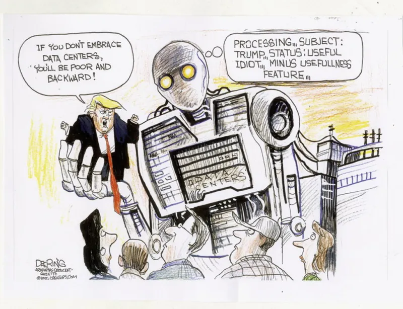 Data center CEO, Trumps and Landry in mnage  trois as parish president works uncredited to protect local interests