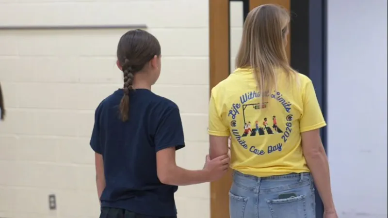Louisiana School for the Visually Impaired's 'White Cane Day' shows how students navigate daily life