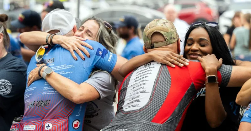 Ride from Alabama to Lafayette honors fallen officers, 2 from Acadiana