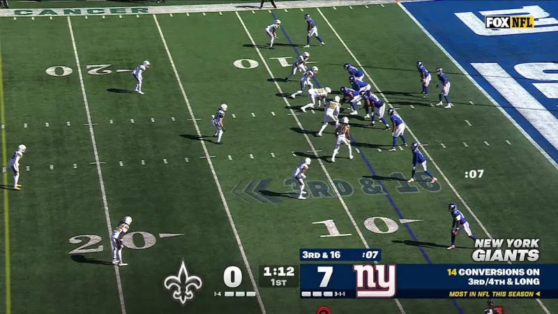Jameis Winston sacked under pressure by Carl Granderson | Saints-Giants Highlights