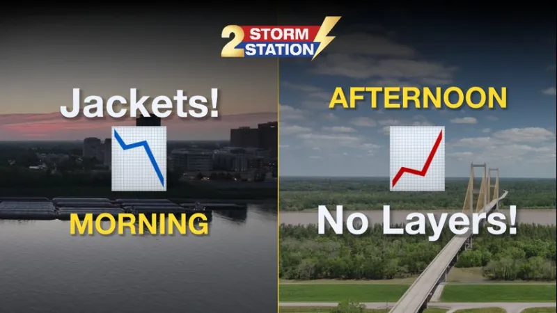 Sunday PM Forecast: Grabbing the jacket early, losing it later, with no rain to worry about