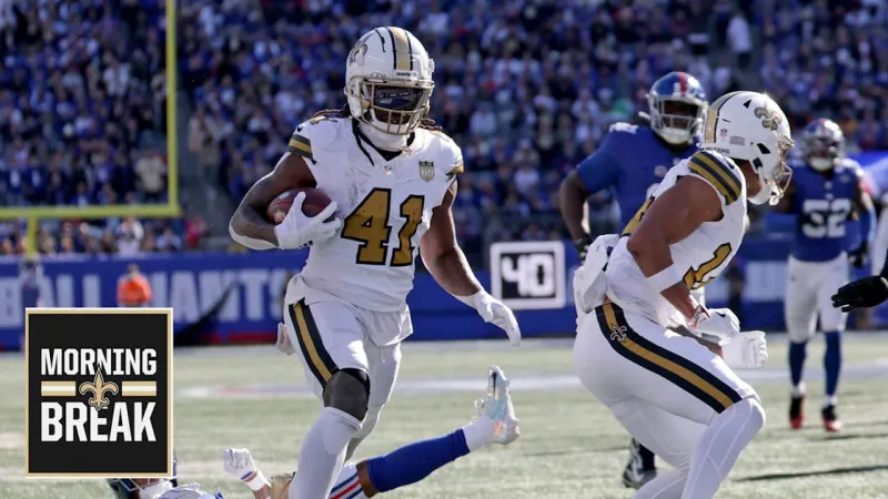 Morning Break: Saints earn road win over Giants, Alvin Kamara reaches career milestone