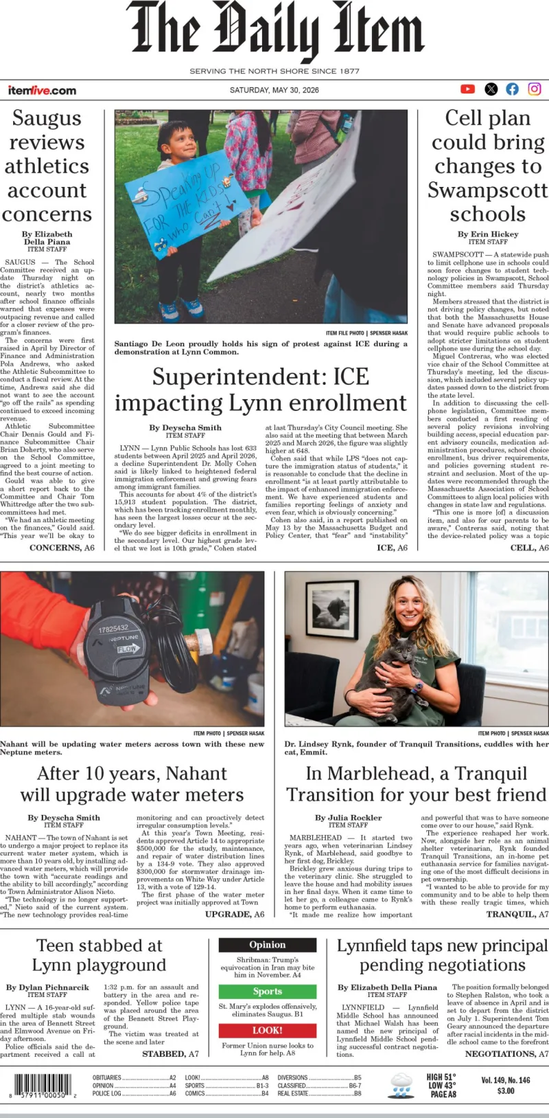 Today's Page 1: May 30, 2026