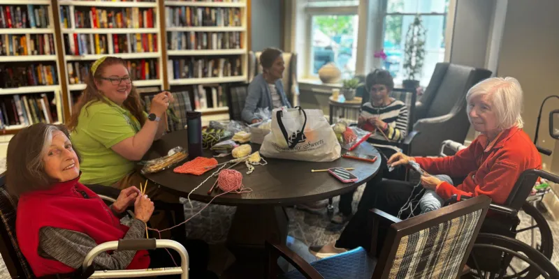Swampscott senior knitting club takes it one stitch at a time