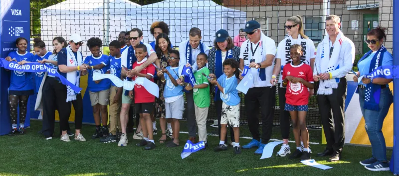 New Soccer Pitches at West Broadway Create Lasting World Cup Legacy in South Boston