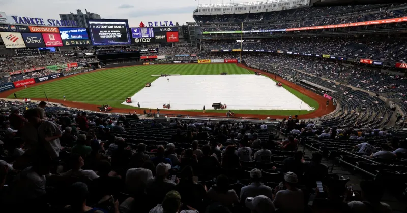 Red Sox-Yankees game postponed due to rain, to play doubleheader on Aug. 29