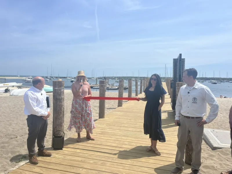 Ribbon-cutting ceremony celebrates reconstruction of Owen Park Pier