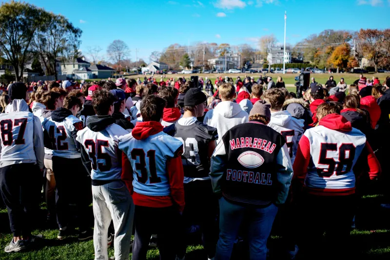 Police: 2 cars drove onto Marblehead football field, 1 later found in ocean