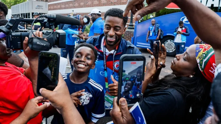 Watch the Haitian national team arrive in Quincy