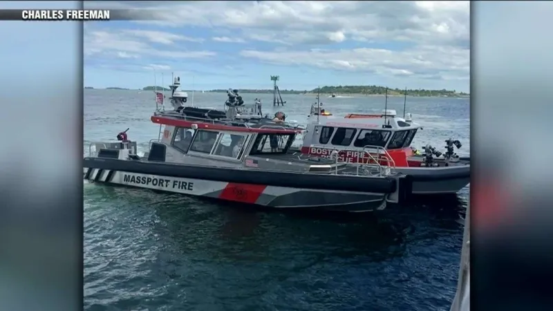 Passengers evacuated from MBTA ferry that caught fire off Boston