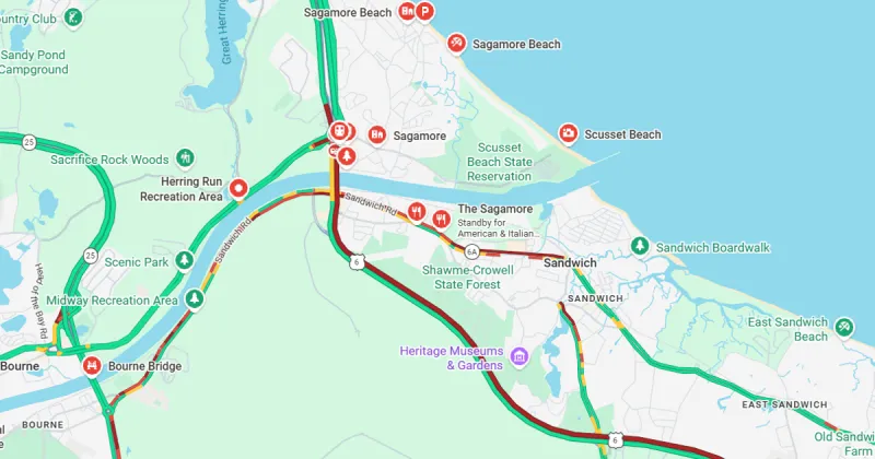 Traffic Delays Due To Two Crashes