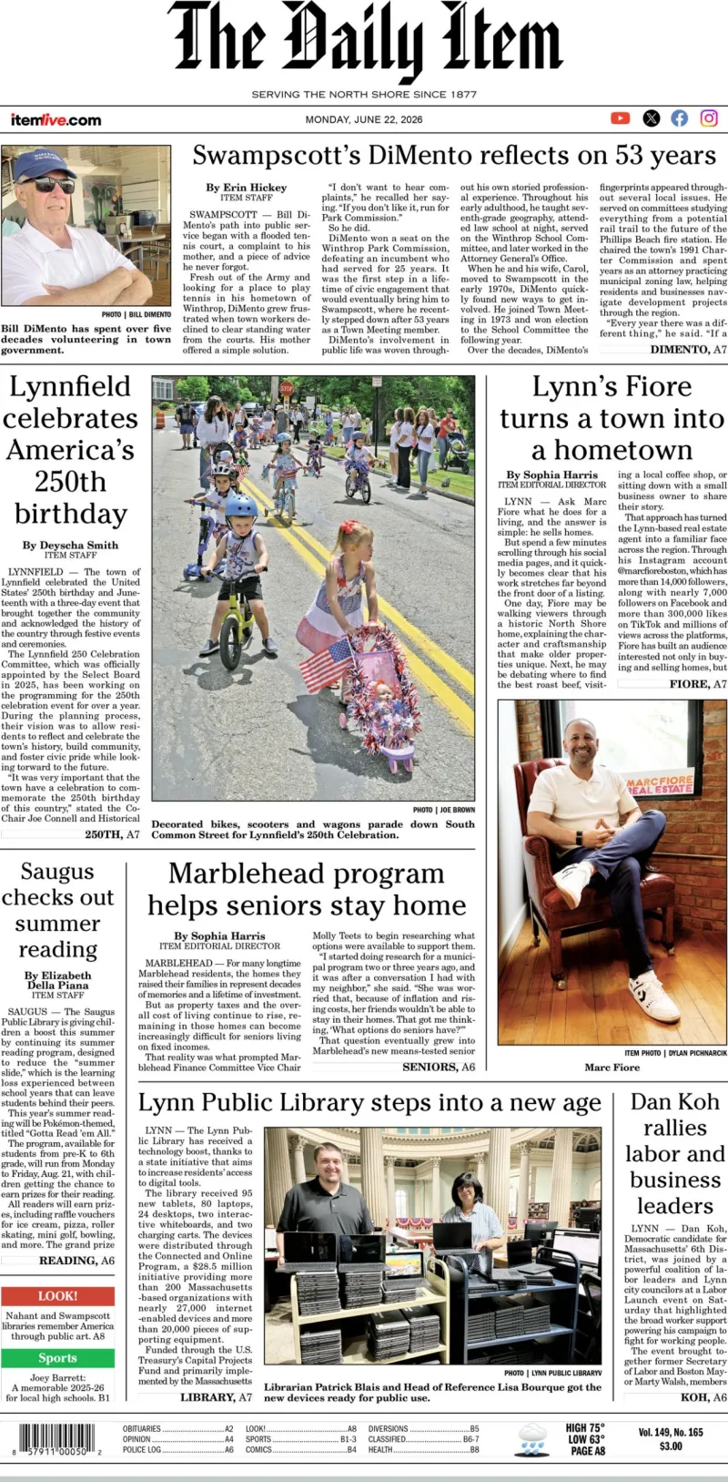 Today's page 1: 6-22-26