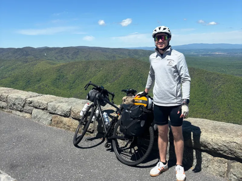 What a 4,200-mile bike trek across U.S. taught this NU student