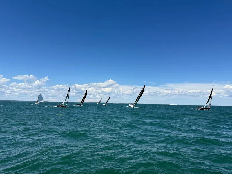 Holmes Hole Sailing off to a windy start