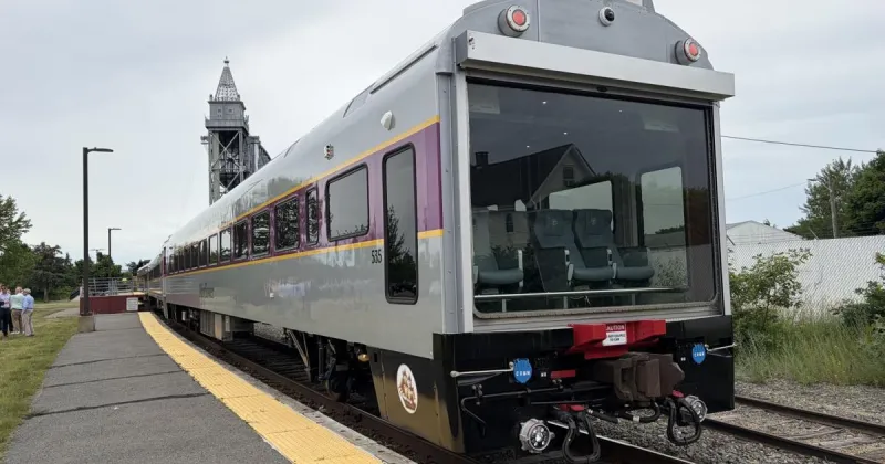 Local, State Officials Take A Ride On Potential MBTA Rail Service Line