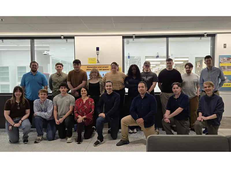 Students from across the Northeast step inside MIT.nano's cleanroom