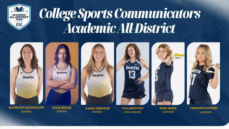 Six Smith Student-Athletes Named to CSC Academic All-District Women's At-Large Team.