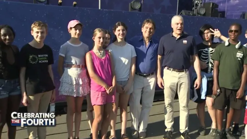 Student winners of local civic challenge treated to VIP Boston Pops experience