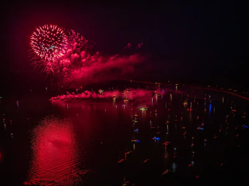 Fireworks light up Edgartown Harbor
