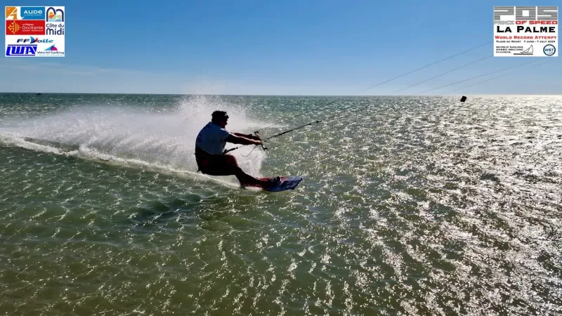 Island man breaks own record as world's fastest kitesurfer for one mile