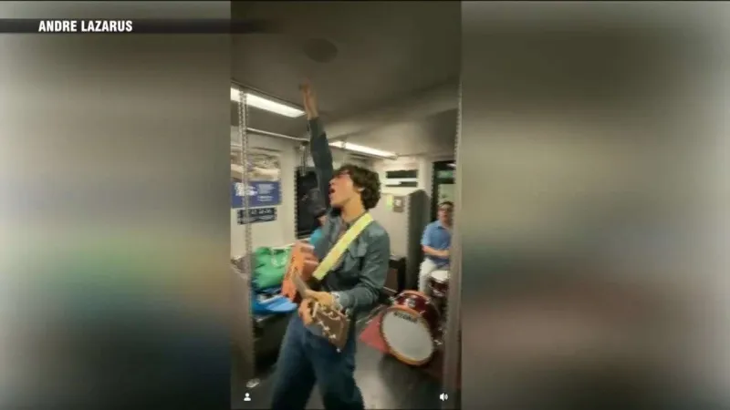 Rocking the rails: Local band performs concert on MBTA Red Line