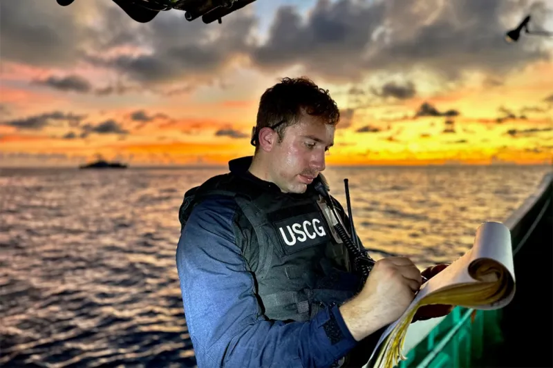 The Northeastern graduate commanding a U.S Coast Guard vessel in Guam