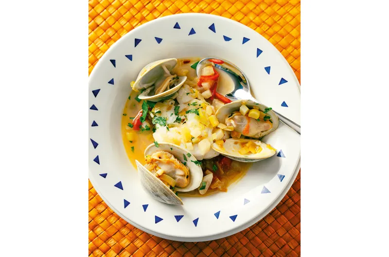 Poached Cod with Clams
