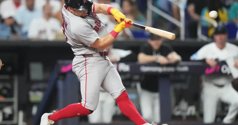 Anthony Seigler's go-ahead triple in the 9th lifts Red Sox past Marlins 4-2 in Miami