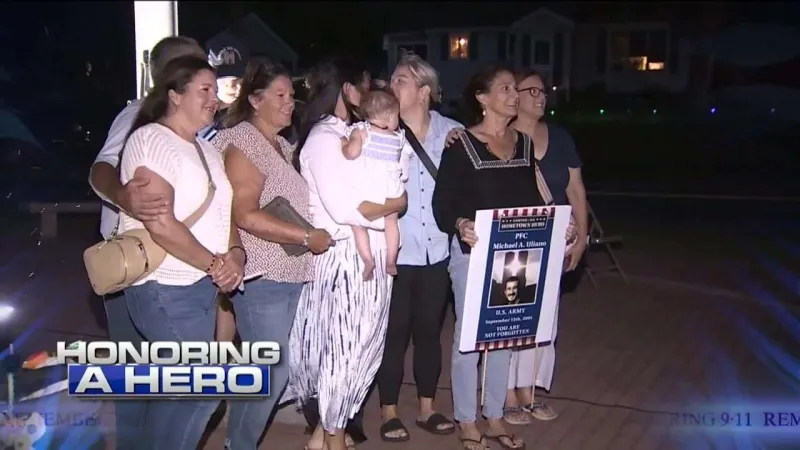 Canton unveils banner in honor or hometown veteran lost on 9/11