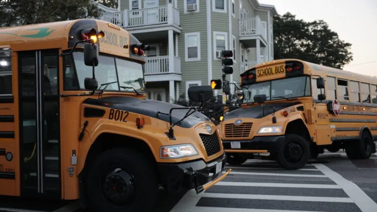 Over 60% of Boston school buses were on time last Tuesday. Some parents say it's still not good enough.