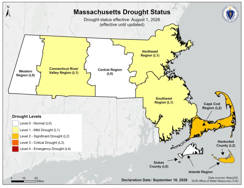 Cambridge's Drought Status Downgraded to Mild; Water Department Issues Update Regarding Reservoir Levels