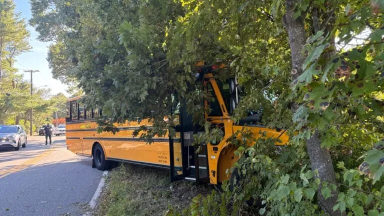 Elementary student, bus driver injured in Mass. bus crash