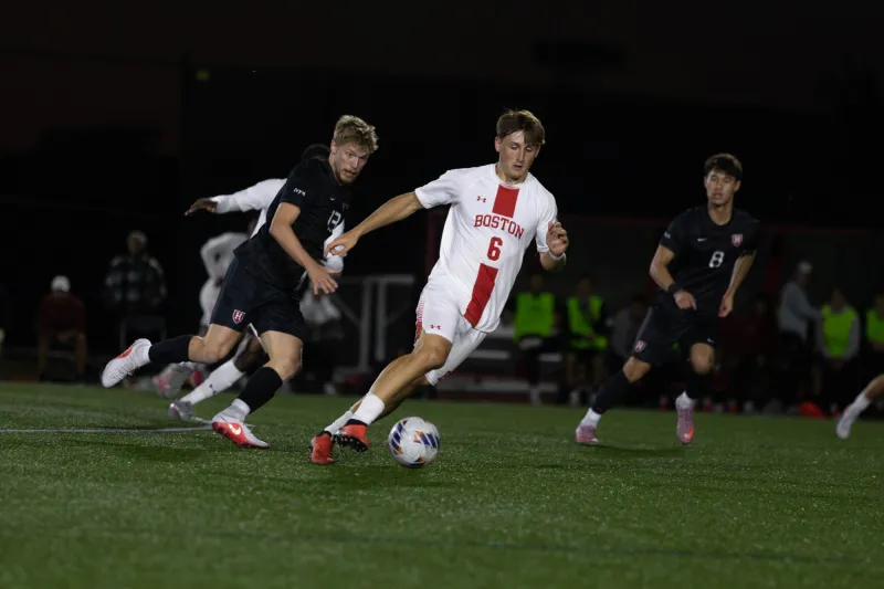 BU men's soccer loses clean-sheet streak in 2-1 win over Harvard