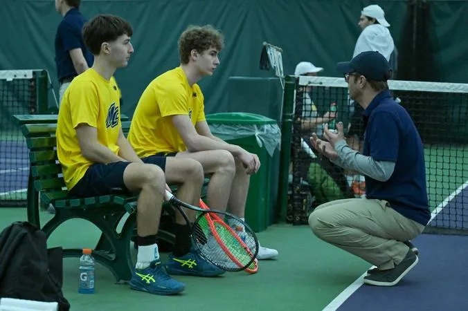 Merrimack Mens Tennis picks up its first win of the season against Assumption