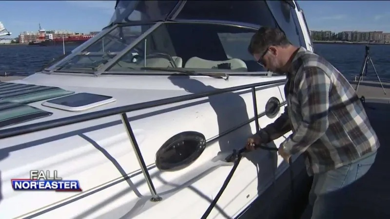 Man to ride out nor'easter on boat in Charlestown Marina: 'I'll be safe and snug in here'